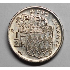 MONACO 1/2 Franc 1968