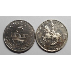 AUSTRIA 5 Schilling 1971 Proof