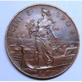 5 Centesimi 1909
