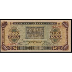 CROATIA 1000 Kuna 1943