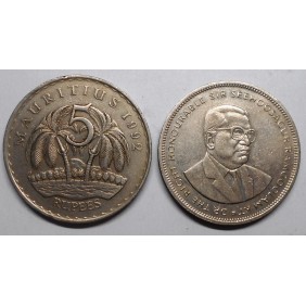MAURITIUS 5 Rupees 1992