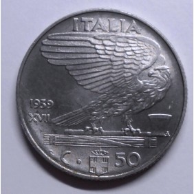 50 Centesimi 1939 XVII A.M.