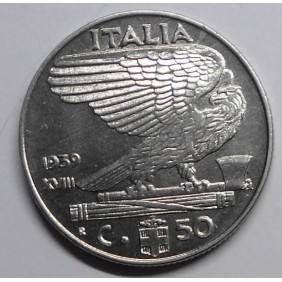 50 Centesimi 1939 XVIII A....