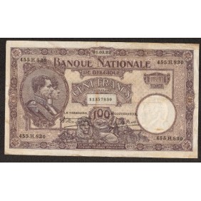 BELGIUM 100 Francs 01.03.1923