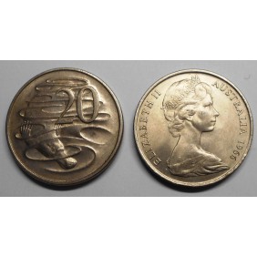 AUSTRALIA 20 Cents 1966