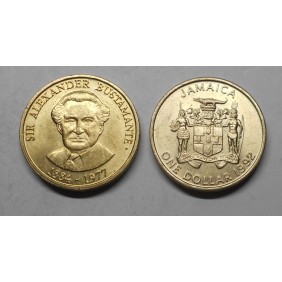 JAMAICA 1 Dollar 1992 Sir...