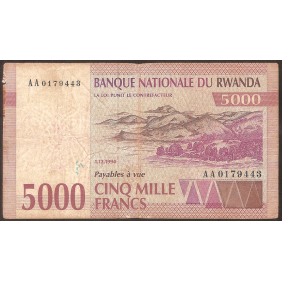 RWANDA 5000 Francs 1994
