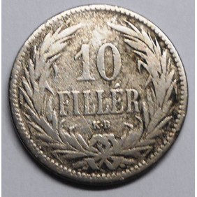 HUNGARY 10 Filler 1892