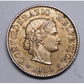 SWITZERLAND 5 Rappen 1880