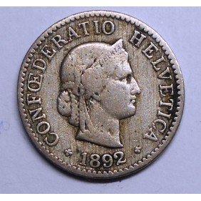 SWITZERLAND 5 Rappen 1892