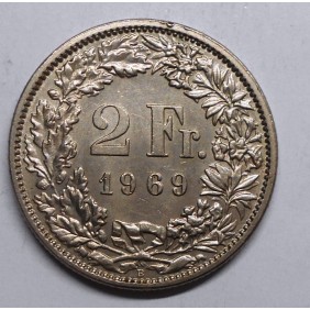SWITZERLAND 2 Francs 1969