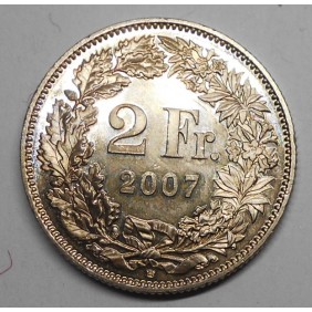 SWITZERLAND 2 Francs 2007