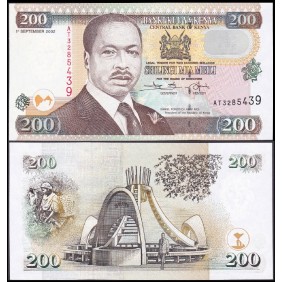 KENYA 200 Shillings 2002