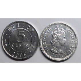 BELIZE 5 Cents 2006