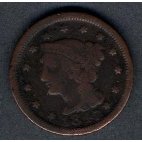 USA 1 Cent 1847 Braided Hair