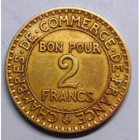 FRANCE 2 Francs 1920 br.