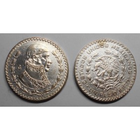 MEXICO 1 Peso 1960 AG...