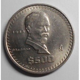 MEXICO 500 Pesos 1988 Madero