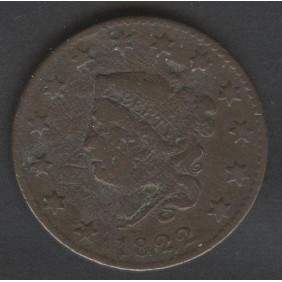 USA 1 Cent 1822 Coronet