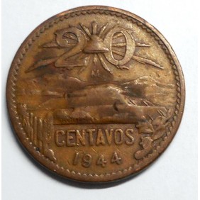 MEXICO 20 Centavos 1944