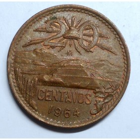 MEXICO 20 Centavos 1964