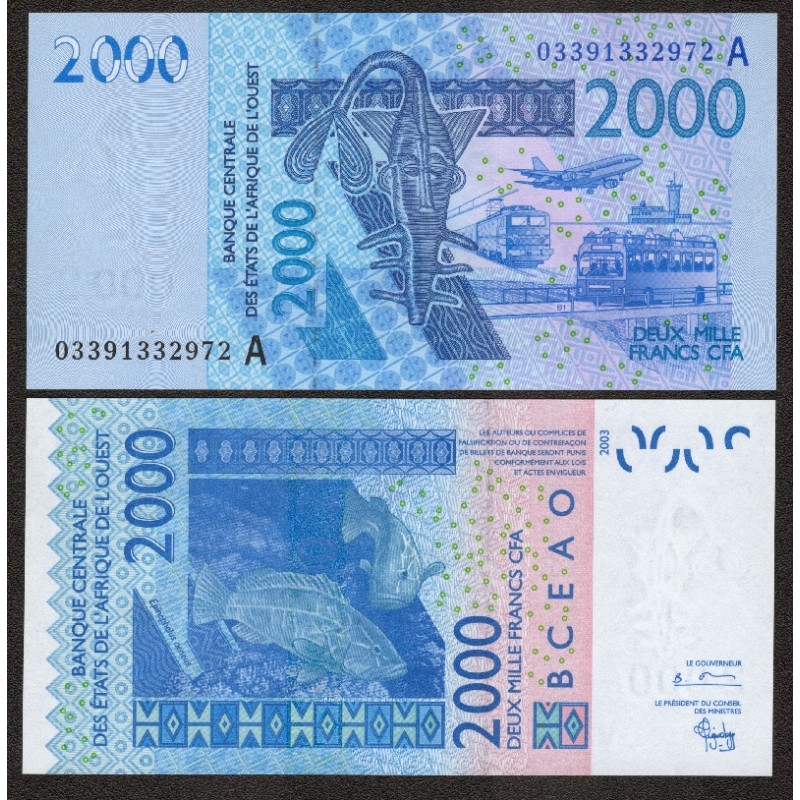 IVORY COAST (W.A.S.) 2000 Francs 2003