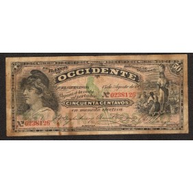 GUATEMALA 50 Centavos 1900