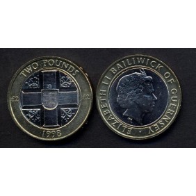 GUERNSEY 2 Pounds 1998