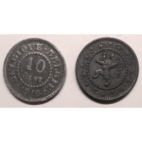 BELGIUM 10 Centimes 1916