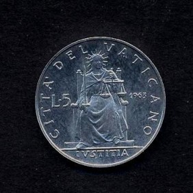 VATICANO 5 Lire 1963