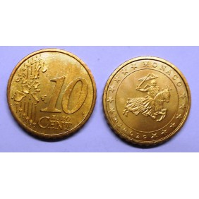 MONACO 10 Euro cent 2002