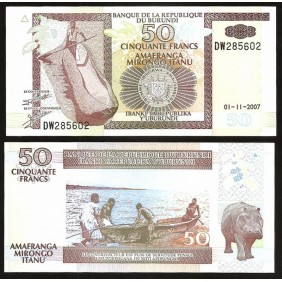 BURUNDI 50 Francs 2007