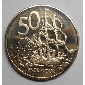 NEW ZEALAND 50 Cents 1984