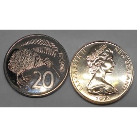 NEW ZEALAND 20 Cents 1978