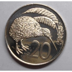 NEW ZEALAND 20 Cents 1983