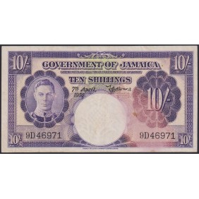 JAMAICA 10 Shillings 1955