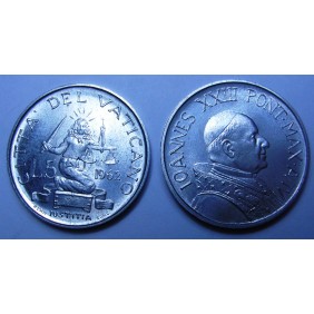 VATICANO 5 Lire 1962