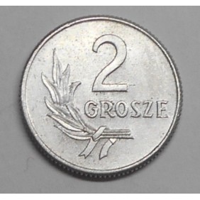 POLAND 2 Grosze 1949 Al.