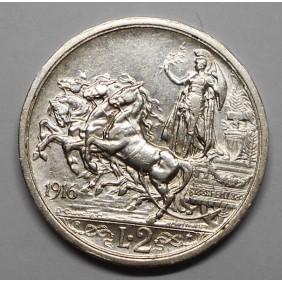 2 Lire 1916 QUADRIGA BRIOSA AG