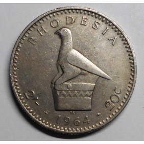 RHODESIA 2 Shillings 1964