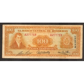 HONDURAS 100 Lempiras 1968