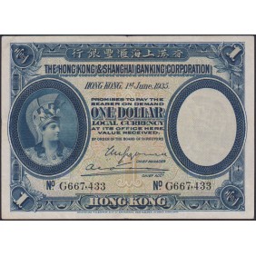 HONG KONG 1 Dollar 1935