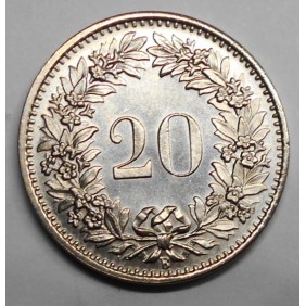 SWITZERLAND 20 Rappen 1968