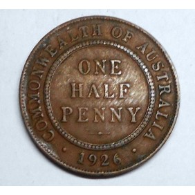 AUSTRALIA 1/2 Penny 1926