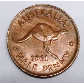 AUSTRALIA 1/2 Penny 1961