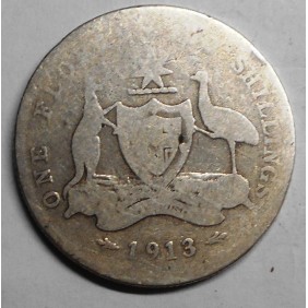 AUSTRALIA 1 Florin 1913 AG