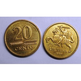 LITHUANIA 20 Centu 1997