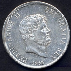 FERDINANDO II PIASTRA 1853 AG