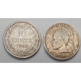 LIBERIA 10 Cents 1960 AG