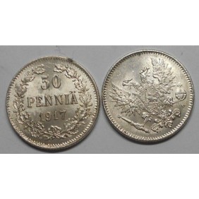 FINLAND 50 Pennia 1917 AG